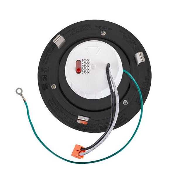 4" Circular LED Residential Retrofit Gimbal | Black Trim | 8W | Color Select 2700 / 3000 / 3500 / 4000 / 5000K | TRIAC D - alternate image 2