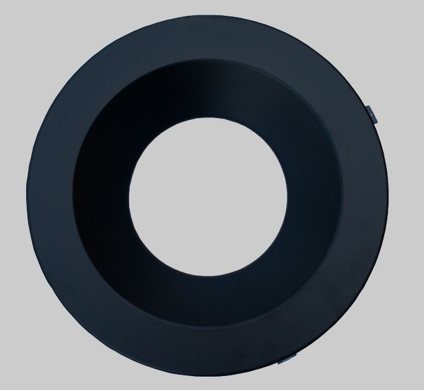 10in Interchangeable Trim for 10in Recessed Commercial Downlights, Matte Black - main product image