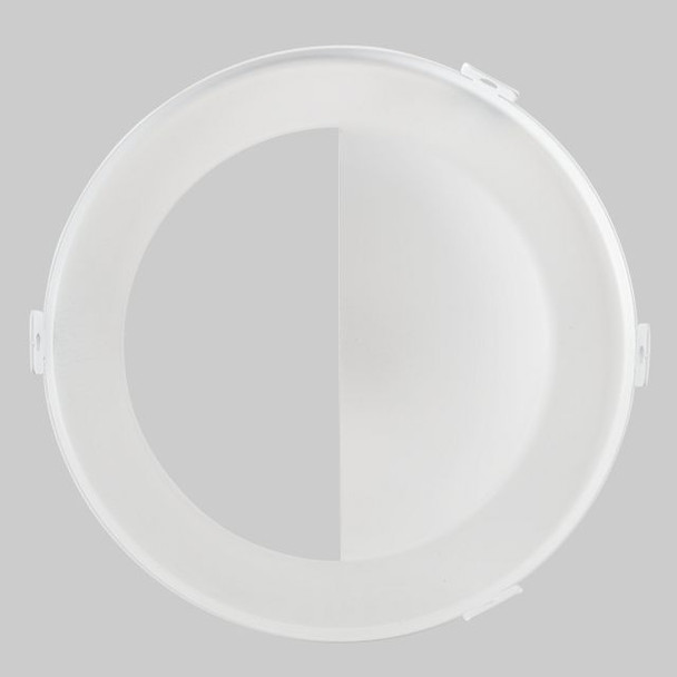 4in Wall Wash Trim for Recessed Commercial Downlights, White - main product image