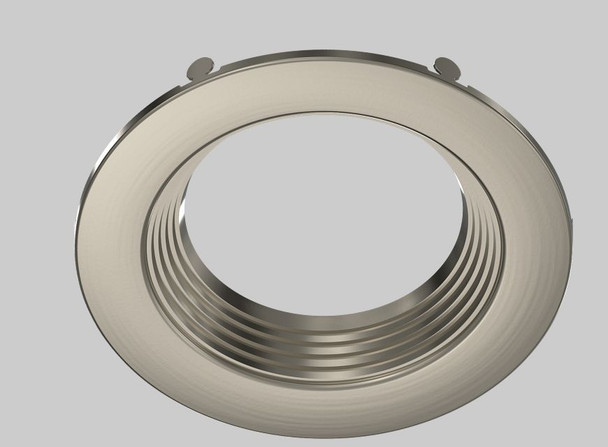 4in Interchangeable Trim for 4B Recessed Downlight, Brushed Nickel - main product image