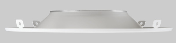 8in Hazy Chrome Reflector with White Flange Trim for Commercial Downlights - alternate image 2