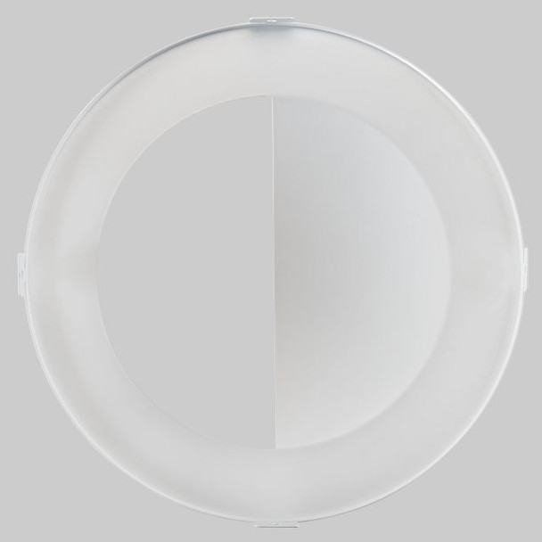 8in Wall Wash Trim for Recessed Commercial Downlights, White - main product image