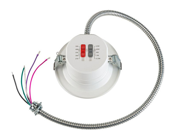 4in Circular LED Commercial Downlight feat. Power Select and Color Select | 13 / 10 / 9 / 7 / 5.5W | 120-277V Input | 27 - alternate image 2