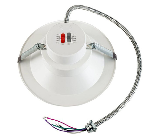 10in Circular LED Commercial Downlight feat. Power Select and Color Select | 38 / 32 / 28 / 24 / 20W | 120-277V Input | - alternate image 2