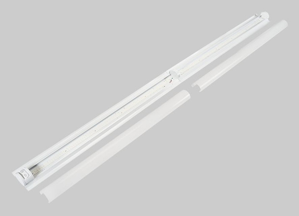 8ft LED Strip Retrofit | Power Select 50 / 40 / 32W | Color Select 3500 / 4000 / 5000K | 120-277V Input | Frosted Lens | - alternate image 2