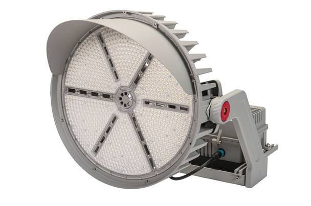 Glare shield kit | Gray | Used on 500W Series 1 Sports Light Flood | Kit includes glare shield and mounting hardware - alternate image 2