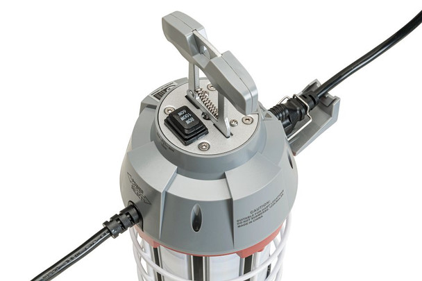 LED Temporary Jobsite Fixture. Power Selectable 60 / 80 / 100W, 6,800-10,000 lumen, 5000K. Diffused Lens. Includes 6ft P - alternate image 3