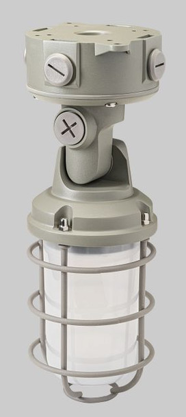 20W Power Select LED Vapor Utility Jelly Jar Fixture | Color Select 30 / 40 / 50K | 90deg adjustable | 80 CRI | 120-277V - alternate image 2