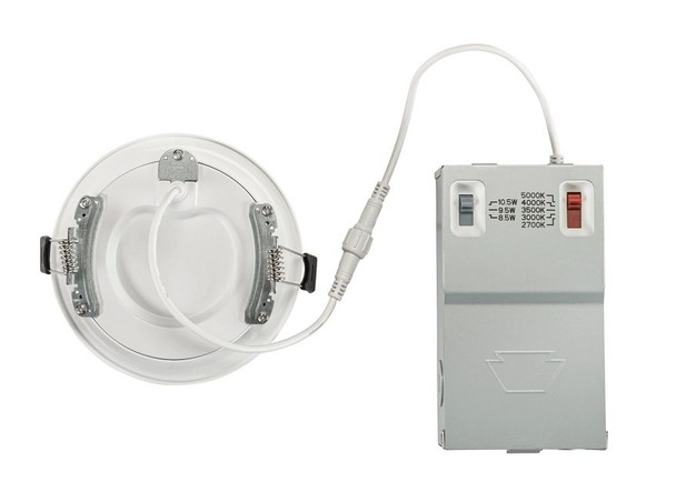 4in Circular LED Recessed Wafer Downlight feat. Power and Color Select, 10.5 / 9.5 / 8.5W, 2700 / 3000 / 3500 / 4000 / 5 - alternate image 2