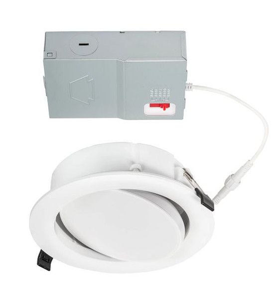 6in Gimbal Wafer Downlight feat. Color Select, 12W, 2700 / 3000 / 3500 / 4000 / 5000K, 90 CRI, 120V Input, Phase Dimming - main product image