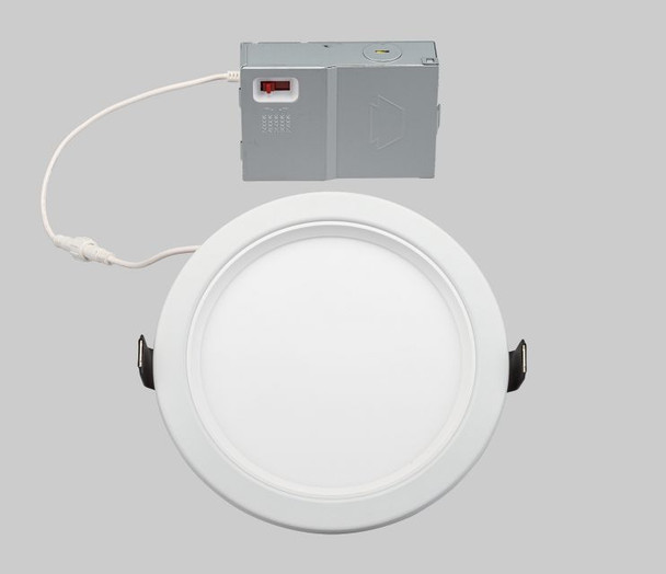 Fire Rated 6in Circular LED Recessed Wafer Downlight | Color Select | 15W | 2700 / 3000 / 3500 / 4000 / 5000K | 90CRI | - main product image