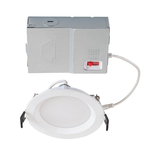 4in Circular LED Recessed Wafer Downlight feat. Color Select, 9W, 2700 / 3000 / 3500 / 4000 / 5000K, 90CRI, 120V Input - main product image