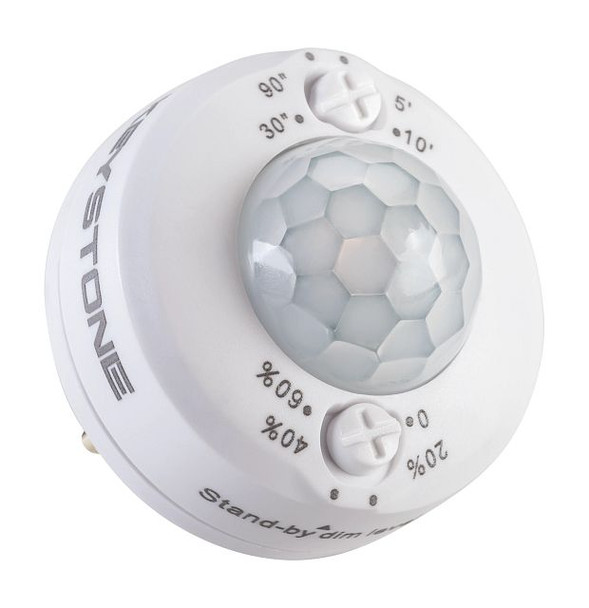 SmartPort LED PIR Occupancy sensor. On / Off with Adjustable Standby dimming level. 12V Input, 3.5mm Standard AUX port c - main product image