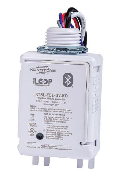 Bluetooth Mesh Wireless Fixture Controller for SmartLoop System. 120-277V. 3A Max Load with 0-10V Dimming - main product image