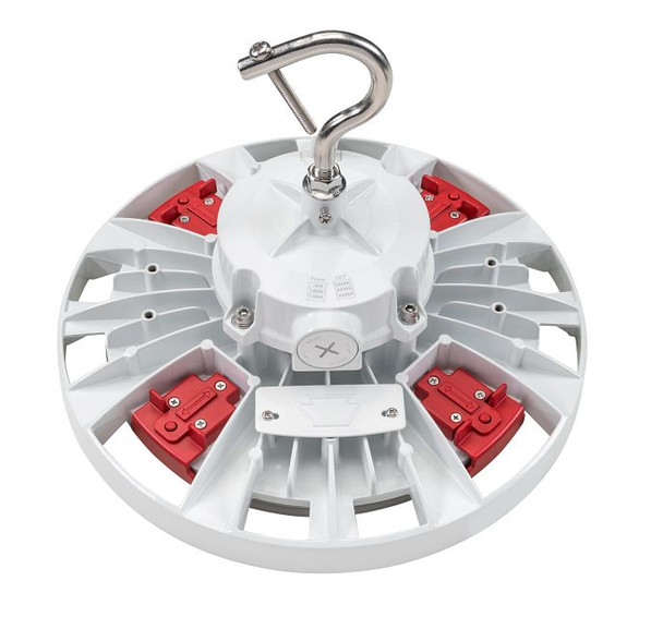 100W Power & Color Selectable Round Highbay with Optic Swap |100W / 70W / 50W | Includes (2) lens types, Standard 90 deg - alternate image 3