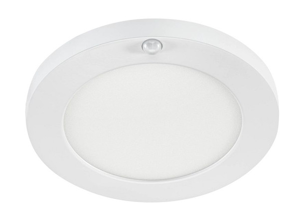 7" Round LED Closet Rated Surface Mount Downlight with Integrated PIR Sensor | Power Select 10 / 8W | Color Select 2700 - main product image