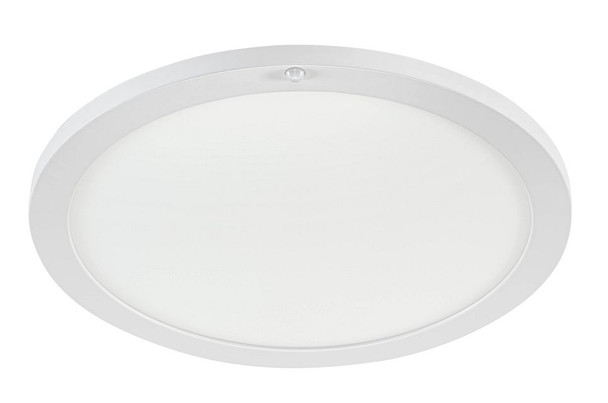 15" Round LED Closet Rated Surface Mount Downlight with Integrated PIR Sensor | Power Select 20 / 18W | Color Select 270 - main product image
