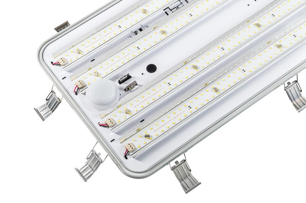 2ft Vapor Tight High Bay Fixture | Wide Body | Power Select & Color Select | 105 / 90 / 65W | 120-277V Input | 3500 / 40 - alternate image 2