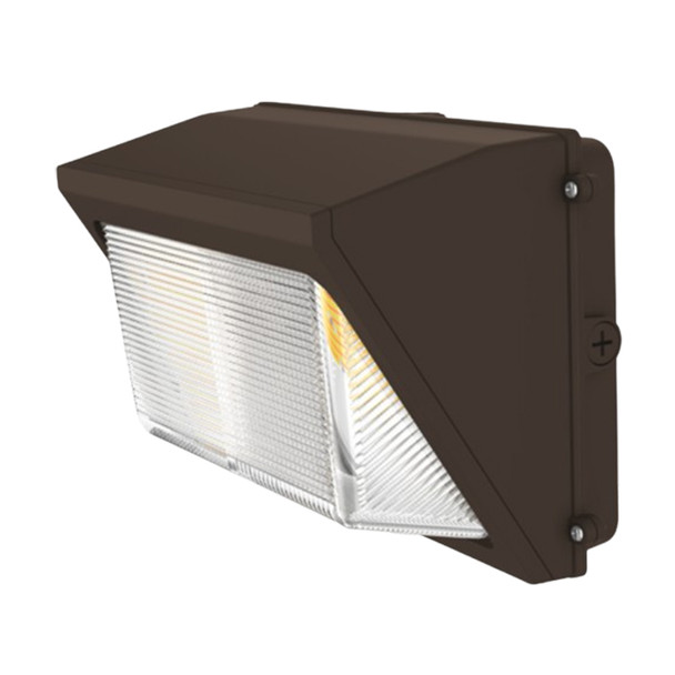 Portor PT-WPH-3CP-4 Half Cut-Off Wall Pack, 120W Max, 3-CCT Selectable 3000K/4000K/5000K, Bronze, Integrated Photocell, 100-277V