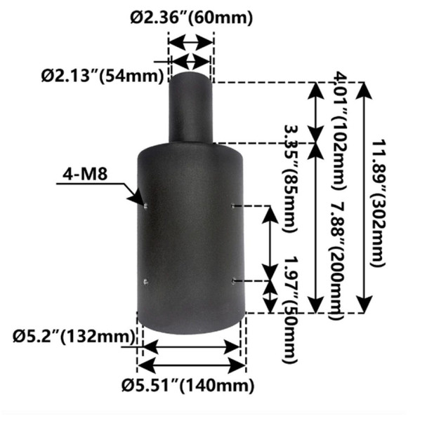 Halco 5" Round Pole Mount Tenon Adapter, 2-3/8" O.D. Tenon, Dark Bronze, Max EPA 0.3