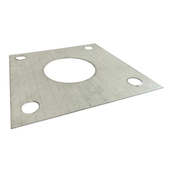 Anchor Bolt Positioning Plate Kit, 10'-25', Square Steel Pole, Includes 4 Anchor Bolts