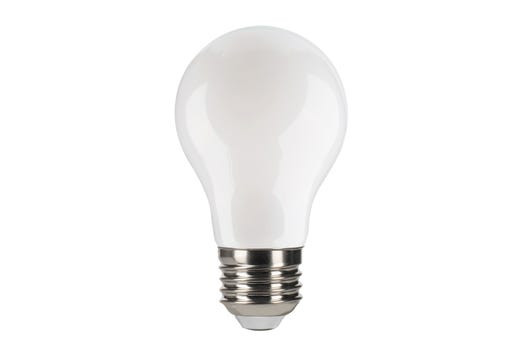Decorative LED Filament A19 Lamp, 9W, Frosted, Filament LED Gen 4, E26 Base, Dimmable, Title 24