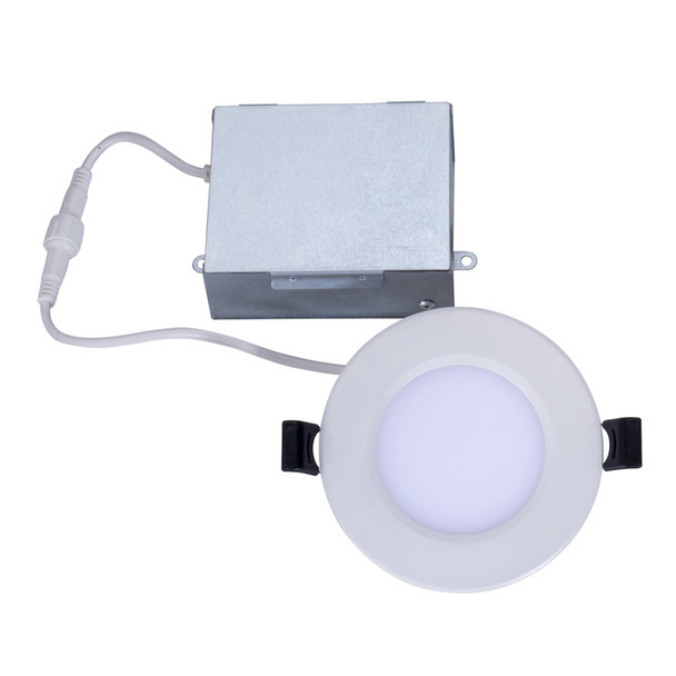 Topaz Slim Fit LED Recessed Downlight, 3", Round Trim, 8W, 5CCT Selectable (2700K/3000K/3500K/4000K/5000K)