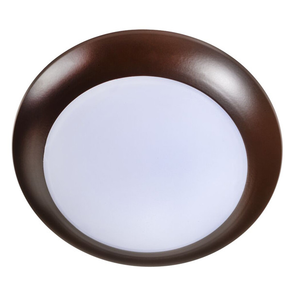 Topaz 6" Surface Mount Disk Light, 11W, 905lm, 5CCT Selectable (2700K/3000K/3500K/4000K/5000K), 90 CRI, Bronze, Dimmable