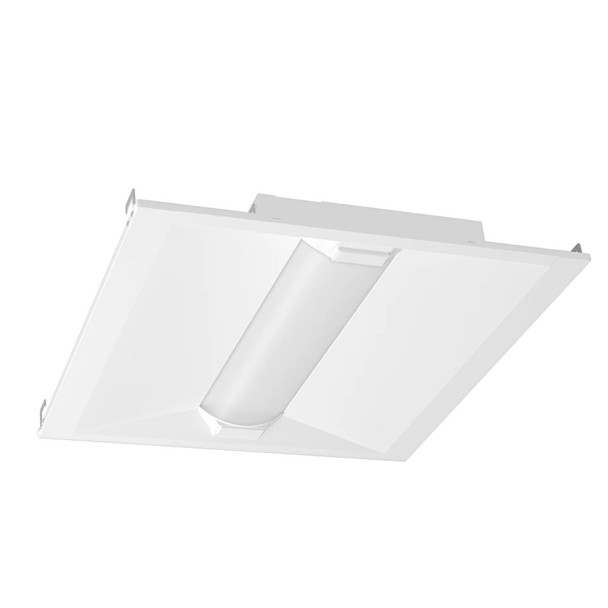 LED CCT Tunable Troffer Light with Built-in Sensor Base, 2x2, 15W/20W/25W Selectable, 2700K-6500K, 120-277V, 0-10V Dimming, IP20