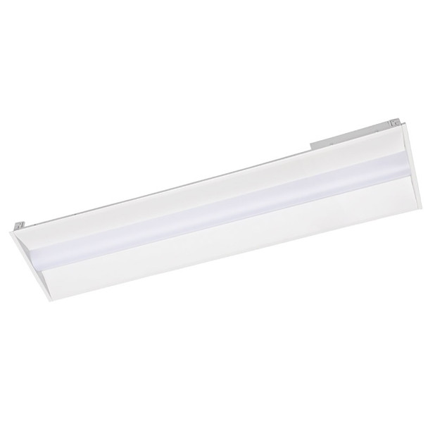 LEDone 1x4 LED Multi Watt Multi CCT Troffer, 15W/19W/24W/29W, 3500K/4000K/5000K, 120-277V, Built-in Sensor Base, 0-10V Dimming, Matte White Finish