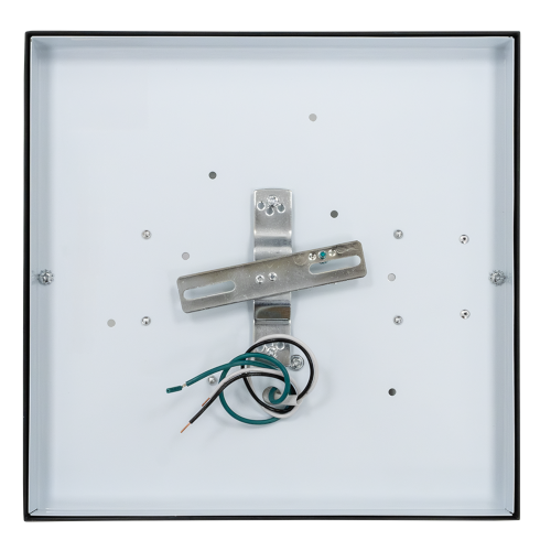 GlobaLux DSO LED Outdoor Ceiling Light, 17W, 1020 Lumens, 120V, 3000K/3500K/4000K Selectable, 80 CRI, Black