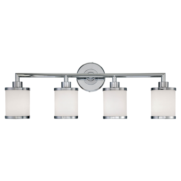 Millennium Lighting 224 Four Light Vanity, 4-Light, Chrome Finish, Medium (E26) Base, 120V