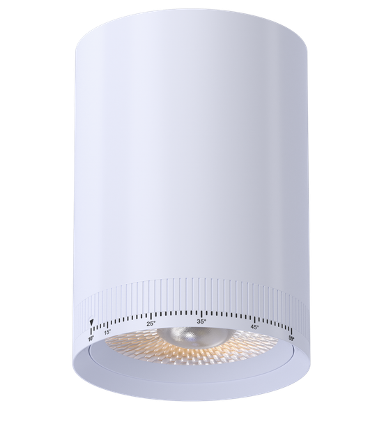 3.3 Inch Round Universal Beam Adjustable Cylinder (White) - main product image