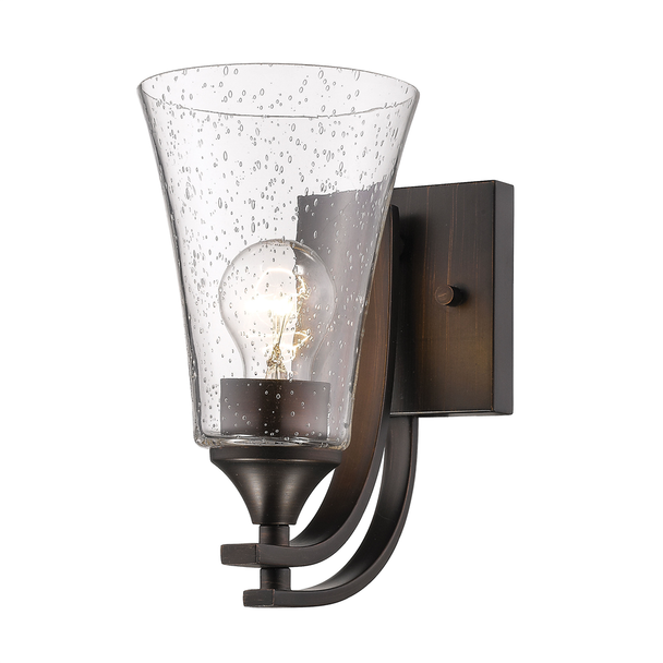 Millennium Lighting 1491 One Light Vanity, Rubbed Bronze, 1-Light, Medium E26 Base, 120V, 100W