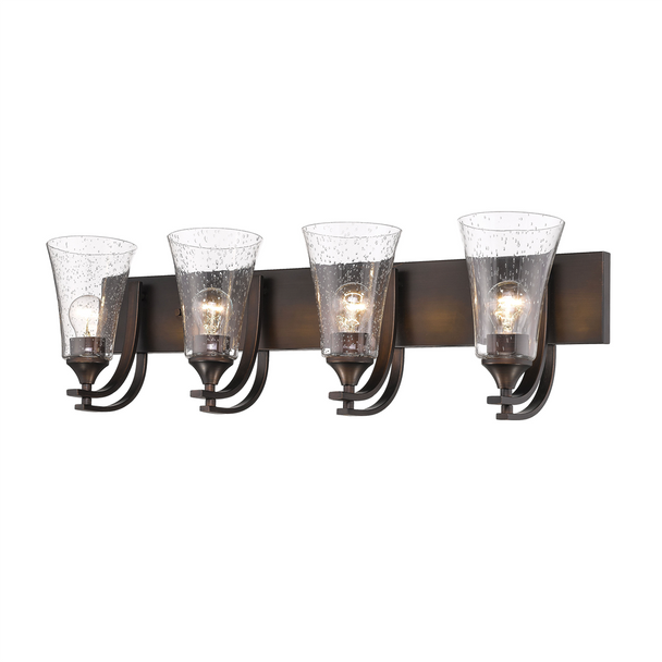 Millennium Lighting 1494 Four Light Vanity, Rubbed Bronze, 4-Light, Medium (E26) Base, 120V