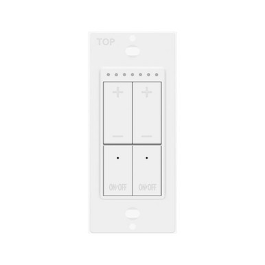 Low Voltage Dual LED Dimmer Switch, 0-10V Control, Built-in RJ45 Connector