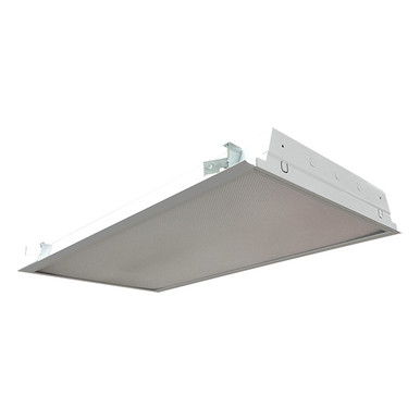 Led Recessed Flanged Troffer, 2x4, 40w, 0-10v Dimming