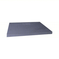 Equipment Pad /Mounting Pad: Square, 32 in Lg, 32 in Wd, 3 in Ht, Polypropylene Outer, Gray