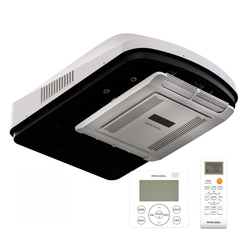 TravelCool RV Inverter Heat Pump Ductless 15k BTU System - White | Includes: 15k BTU HP and Ductless Kit