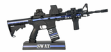 The GOAT Guns AR-15 Thin Blue Line / SWAT edition is a tribute-inspired 1:3 scale miniature rifle featuring a custom Thin Blue Line finish, realistic functional parts, and high-detail construction. Perfect for collectors, law enforcement supporters, and fans of tactical gear, this model delivers standout display quality and unique themed styling. Customers searching for goat guns thin blue line, swat goat gun, miniature ar-15 model, police tribute collectibles, or 1:3 scale tactical rifles will find this edition a must-have. Available online or in store at Sturgis Guns in Sturgis, SD.