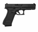 Glock 17 HGA 9MM Ameriglo Bold Sight 17 Rounds | 4.9" Barrel - Blue Label - PA175S302AB, Glock 17 Gen5 9mm pistol, Glock 17 AmeriGlo sights, full size Glock handgun, Glock 17 4.9 inch barrel, Glock Blue Label pistol, Glock 17 side profile, 17 round 9mm Glock