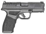 Springfield Hellcat Pro OSP 9mm pistol, Hellcat Pro 3.7 inch barrel, optics ready Springfield handgun, 17 round 9mm carry pistol, Hellcat Pro side profile, Springfield concealed carry pistol, Hellcat Pro close up