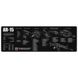 TekMat AR15 cleaning mat black, AR15 rifle mat parts diagram, TekMat gun mat close up, rifle cleaning bench mat, firearm maintenance mat, AR15 work surface mat