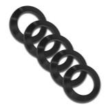 The GrovTec .223 Crush Washer Pack is designed to ensure proper installation and timing of compatible muzzle devices on rifles with 1/2x28 threaded barrels. Manufactured from durable black nitride steel, these crush washers provide a secure fit for flash hiders, compensators, and muzzle brakes.