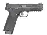 Smith and Wesson M&P 22X .22 LR 4.1" Threaded Barrel 20-Rounds - 14312, Smith & Wesson M&P 22X chambered in .22 LR. Features a 4.1-inch threaded barrel, optics-ready slide, fiber optic sight, thumb safety, and two 20-round magazines. UPC: 022188901733.
