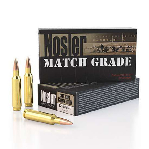 Nosler Match Grade 22 Nosler 77Grain HPBT #60016
