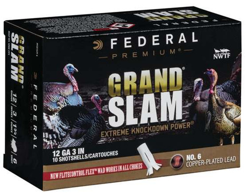 Federal Premium Grand Slam 12 Gauge 3" 1 3/4 oz 6 Shot 10 Bx PFCX157F6