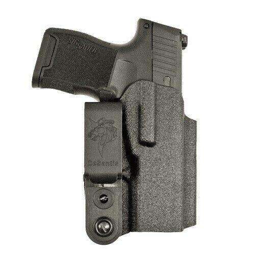 The DeSantis Gunhide Slim-Tuk® IWB holster for the SIG SAUER® P365 offers a lightweight, low-profile concealed carry solution built from durable black Kydex. Designed for inside-the-waistband carry, it features adjustable cant for personalized comfort and a slim footprint that minimizes printing under clothing. Secure retention and a smooth draw make it ideal for daily concealed carry, training, or range use. Customers searching for DeSantis Slim-Tuk holsters, SIG P365 IWB Kydex holsters, adjustable concealed carry holsters, or comfortable everyday carry solutions will find this a dependable choice. Available online or in store at Sturgis Guns in Sturgis, SD.