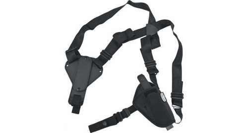 Uncle Mike's Horizontal Shoulder Holster, Size 5, Fits Large Auto With 5" Barrel, Ambidextrous, Black 8705-0