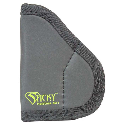 The Sticky Holsters SM-1 Micro IWB/Pocket Holster is a lightweight, minimalist concealed carry solution for ultra-compact handguns with barrel lengths up to 2.5 inches. Its high-friction outer material keeps the holster securely in place inside the waistband or pocket without clips, straps, or belts, while the soft interior protects your firearm’s finish. Designed to be fully ambidextrous, it supports left- or right-hand carry and adapts easily to different carry positions. Customers searching for Sticky Holsters SM-1, micro pocket holsters, or deep-concealment carry options will find this an ideal everyday solution. Available online or in store at Sturgis Guns in Sturgis, SD.